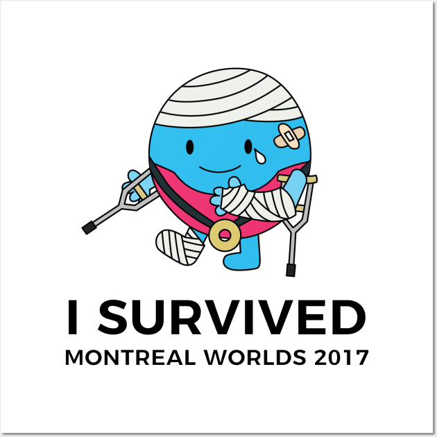 I SURVIVED MONTREAL Wall Art by Flipflytumble